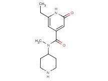 6-ethyl-N-methyl-2-oxo-N-piperidin-4-yl-1,2-dihydropyridine-4-carboxamide