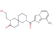 2-(2-hydroxyethyl)-8-[(8-methylimidazo[1,2-a]pyridin-2-yl)carbonyl]-2,8-diazaspiro[5.5]undecan-3-one