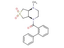 (4aS*,7aR*)-1-(2-biphenylylcarbonyl)-4-methyloctahydrothieno[3,4-b]pyrazine 6,6-dioxide