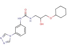 N-[3-(cyclohexyloxy)-2-hydroxypropyl]-N'-[3-(4H-1,2,4-triazol-4-yl)phenyl]urea