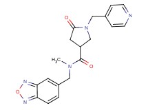 N-(2,1,3-benzoxadiazol-5-ylmethyl)-N-methyl-5-oxo-1-(pyridin-4-ylmethyl)pyrrolidine-3-carboxamide