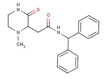 N-(diphenylmethyl)-2-(1-methyl-3-oxo-2-piperazinyl)acetamide