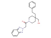 [1-(2H-1,2,3-benzotriazol-2-ylacetyl)-4-(2-phenylethyl)-4-piperidinyl]methanol