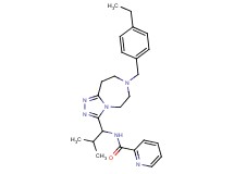 N-{1-[7-(4-ethylbenzyl)-6,7,8,9-tetrahydro-5H-[1,2,4]triazolo[4,3-d][1,4]diazepin-3-yl]-2-methylpropyl}-2-pyridinecarboxamide