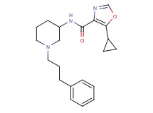 5-cyclopropyl-N-[1-(3-phenylpropyl)-3-piperidinyl]-1,3-oxazole-4-carboxamide