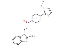 1-{3-[4-(1-ethyl-1H-imidazol-2-yl)-1-piperidinyl]-3-oxopropyl}-2-methyl-1H-benzimidazole