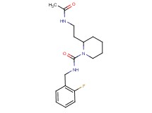 2-[2-(acetylamino)ethyl]-N-(2-fluorobenzyl)-1-piperidinecarboxamide