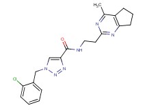 1-(2-chlorobenzyl)-N-[2-(4-methyl-6,7-dihydro-5H-cyclopenta[d]pyrimidin-2-yl)ethyl]-1H-1,2,3-triazole-4-carboxamide