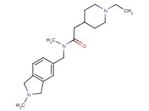 2-(1-ethyl-4-piperidinyl)-N-methyl-N-[(2-methyl-2,3-dihydro-1H-isoindol-5-yl)methyl]acetamide