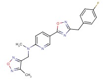 5-[3-(4-fluorobenzyl)-1,2,4-oxadiazol-5-yl]-N-methyl-N-[(4-methyl-1,2,5-oxadiazol-3-yl)methyl]-2-pyridinamine