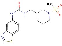 N-1,3-benzothiazol-5-yl-N'-{[1-(methylsulfonyl)piperidin-3-yl]methyl}urea