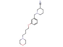 1-[3-(4-morpholin-4-ylbutoxy)benzyl]piperidine-3-carbonitrile