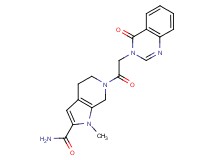 1-methyl-6-[(4-oxo-3(4H)-quinazolinyl)acetyl]-4,5,6,7-tetrahydro-1H-pyrrolo[2,3-c]pyridine-2-carboxamide