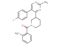 5-(4-fluorophenyl)-2-methyl-4-[1-(2-methylbenzoyl)-3-piperidinyl]pyrimidine