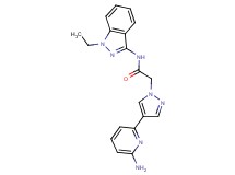2-[4-(6-aminopyridin-2-yl)-1H-pyrazol-1-yl]-N-(1-ethyl-1H-indazol-3-yl)acetamide