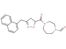 4-{[3-(1-naphthylmethyl)-4,5-dihydro-5-isoxazolyl]carbonyl}-1,4-diazepane-1-carbaldehyde