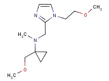 N-{[1-(2-methoxyethyl)-1H-imidazol-2-yl]methyl}-1-(methoxymethyl)-N-methylcyclopropanamine