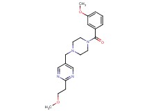 5-{[4-(3-methoxybenzoyl)-1-piperazinyl]methyl}-2-(2-methoxyethyl)pyrimidine