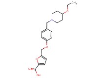 5-({4-[(4-ethoxypiperidin-1-yl)methyl]phenoxy}methyl)-2-furoic acid