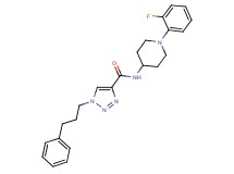 N-[1-(2-fluorophenyl)-4-piperidinyl]-1-(3-phenylpropyl)-1H-1,2,3-triazole-4-carboxamide