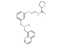 N-[2-(3-{[methyl(8-quinolinylmethyl)amino]methyl}phenoxy)ethyl]tetrahydro-2-furancarboxamide