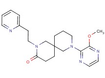 8-(3-methoxy-2-pyrazinyl)-2-[2-(2-pyridinyl)ethyl]-2,8-diazaspiro[5.5]undecan-3-one
