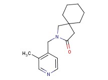 2-[(3-methylpyridin-4-yl)methyl]-2-azaspiro[4.5]decan-3-one