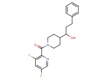 1-{1-[(3,5-difluoro-2-pyridinyl)carbonyl]-4-piperidinyl}-3-phenyl-1-propanol