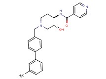 N-{(3R*,4R*)-3-hydroxy-1-[(3'-methylbiphenyl-4-yl)methyl]piperidin-4-yl}isonicotinamide