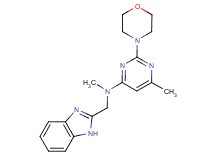 N-(1H-benzimidazol-2-ylmethyl)-N,6-dimethyl-2-morpholin-4-ylpyrimidin-4-amine
