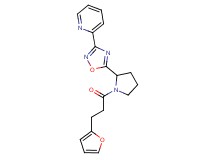 2-(5-{1-[3-(2-furyl)propanoyl]-2-pyrrolidinyl}-1,2,4-oxadiazol-3-yl)pyridine