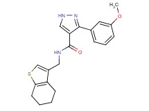 3-(3-methoxyphenyl)-N-(4,5,6,7-tetrahydro-1-benzothien-3-ylmethyl)-1H-pyrazole-4-carboxamide