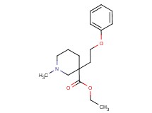 ethyl 1-methyl-3-(2-phenoxyethyl)-3-piperidinecarboxylate