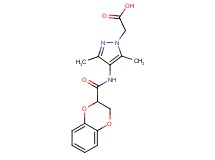 {4-[(2,3-dihydro-1,4-benzodioxin-2-ylcarbonyl)amino]-3,5-dimethyl-1H-pyrazol-1-yl}acetic acid