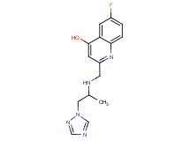 6-fluoro-2-({[1-methyl-2-(1H-1,2,4-triazol-1-yl)ethyl]amino}methyl)quinolin-4-ol