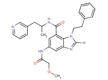 5-[(methoxyacetyl)amino]-N-[1-methyl-2-(3-pyridinyl)ethyl]-1-(2-phenylethyl)-1H-benzimidazole-7-carboxamide