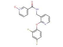N-{[2-(2,4-difluorophenoxy)-3-pyridinyl]methyl}nicotinamide 1-oxide