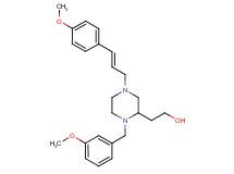 2-{1-(3-methoxybenzyl)-4-[(2E)-3-(4-methoxyphenyl)-2-propen-1-yl]-2-piperazinyl}ethanol