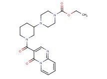 ethyl 4-{1-[(4-oxo-4H-pyrido[1,2-a]pyrimidin-3-yl)carbonyl]-3-piperidinyl}-1-piperazinecarboxylate