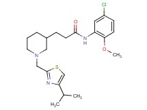 N-(5-chloro-2-methoxyphenyl)-3-{1-[(4-isopropyl-1,3-thiazol-2-yl)methyl]-3-piperidinyl}propanamide