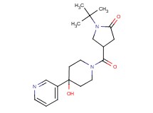 1-tert-butyl-4-{[4-hydroxy-4-(3-pyridinyl)-1-piperidinyl]carbonyl}-2-pyrrolidinone