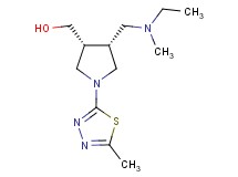 [(3R*,4R*)-4-{[ethyl(methyl)amino]methyl}-1-(5-methyl-1,3,4-thiadiazol-2-yl)-3-pyrrolidinyl]methanol
