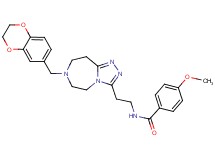 N-{2-[7-(2,3-dihydro-1,4-benzodioxin-6-ylmethyl)-6,7,8,9-tetrahydro-5H-[1,2,4]triazolo[4,3-d][1,4]diazepin-3-yl]ethyl}-4-methoxybenzamide