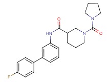 N-(4'-fluorobiphenyl-3-yl)-1-(pyrrolidin-1-ylcarbonyl)piperidine-3-carboxamide