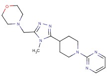 4-{[4-methyl-5-(1-pyrimidin-2-ylpiperidin-4-yl)-4H-1,2,4-triazol-3-yl]methyl}morpholine