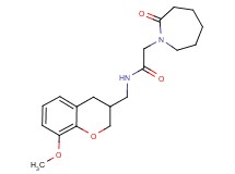 N-[(8-methoxy-3,4-dihydro-2H-chromen-3-yl)methyl]-2-(2-oxoazepan-1-yl)acetamide