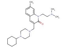 3-[(4-cyclohexyl-1-piperazinyl)methyl]-1-[2-(dimethylamino)ethyl]-7-methyl-2(1H)-quinolinone