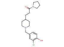 2-chloro-4-({4-[3-oxo-3-(1-pyrrolidinyl)propyl]-1-piperidinyl}methyl)phenol