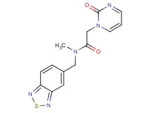 N-(2,1,3-benzothiadiazol-5-ylmethyl)-N-methyl-2-(2-oxopyrimidin-1(2H)-yl)acetamide