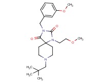 8-(2,2-dimethylpropyl)-3-(3-methoxybenzyl)-1-(2-methoxyethyl)-1,3,8-triazaspiro[4.5]decane-2,4-dione